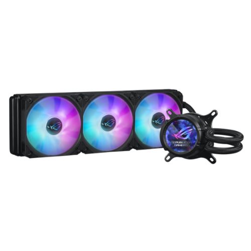 Asus ROG STRIX LC III 360 ARGB LCD Liquid CPU Cooler, 360mm, 7th Gen v2 Asetek Pump, ARGB Fans, Customisable LCD Display, Rotatable Water Block, Black Asus ROG STRIX LC III 360 ARGB LCD Liquid CPU Cooler, 360mm, 7th Gen v2 Asetek Pump, ARGB Fans, Customisable LCD Display, Rotatable Water Block, Black